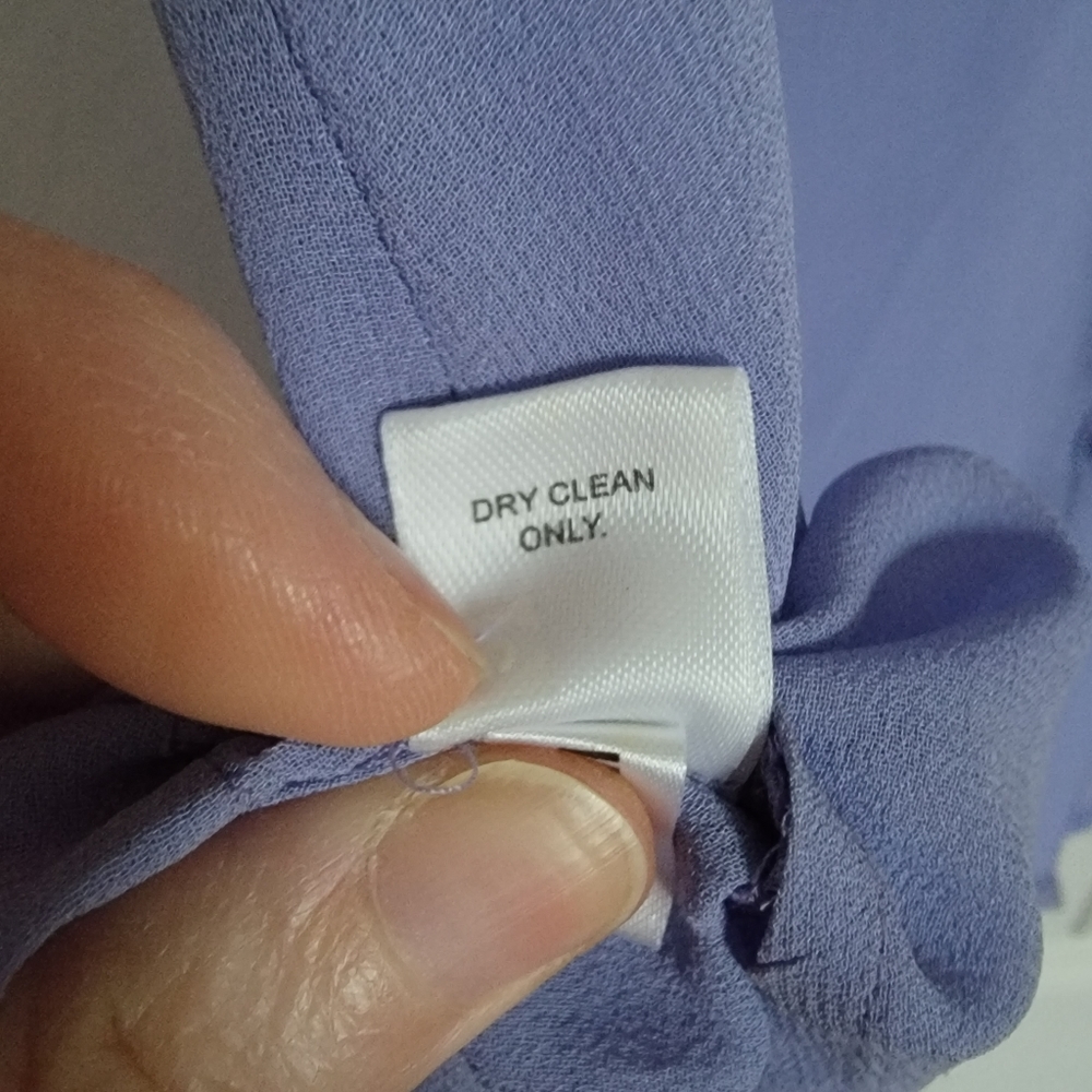 Sheer Express Shirt SZ Large Lavender - Picture 4 of 6